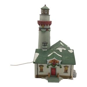 1992 Lemax Dickensvale Plymouth Corners Lighthouse 25403 Christmas Village